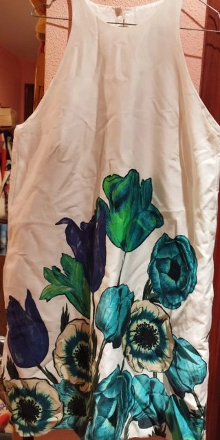Vestido Zara Flores Multicolor
