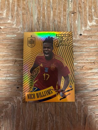 Panini Gold Nico Williams Tarjeta Fútbol