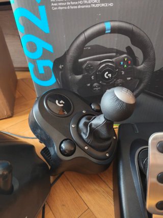 Volante Logitech G923 + Palanca XBOX/PC CON CAJA