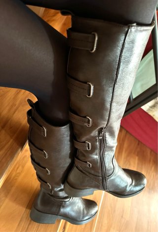 Stivali biker marroni donna tg 36