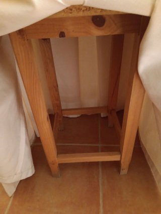 2 Mesas Camilla 50x50 Vestidas
