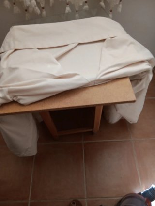 2 Mesas Camilla 50x50 Vestidas