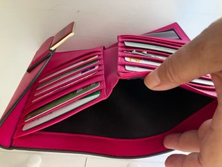 Cartera billetero monedero TOUS fucsia