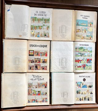 TINTIN: Lote de 6 comics