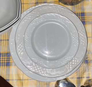 Lote menaje bar cristal y porcelana
