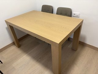 Mesa comedor madera extensible REGALO ALFOMBRA