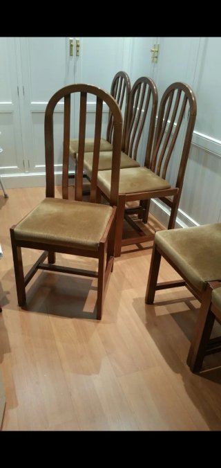 Juego 6 Sillas Comedor Madera Clásicas