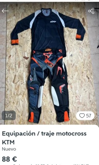 Equipación Motocross KTM