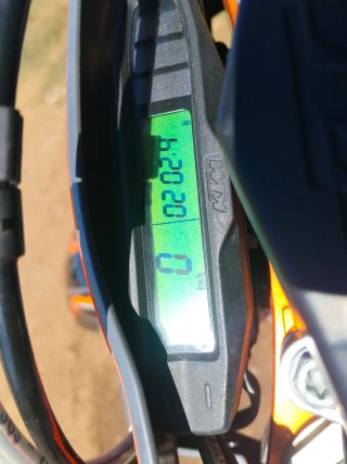 Moto KTM Enduro/Motocross Negra/Naranja