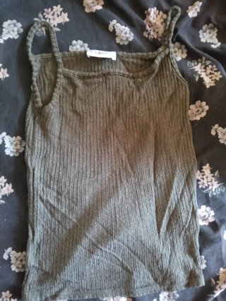 Top Caroll Paris verde talla M