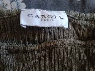 Top Caroll Paris verde talla M