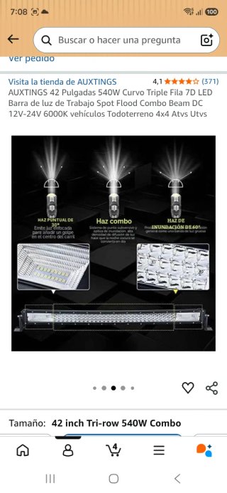 Foco LED Largo Alcance Coche
