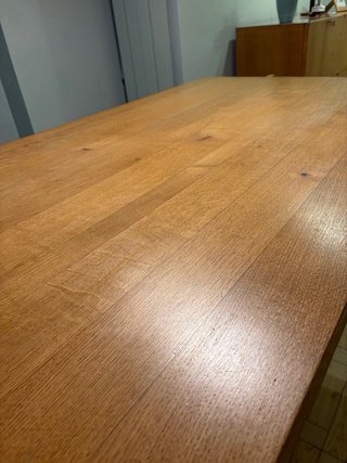 Mesa comedor roble extensible madera natural