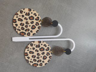 Pendientes Leopardo 3D