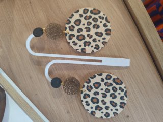 Pendientes Leopardo 3D