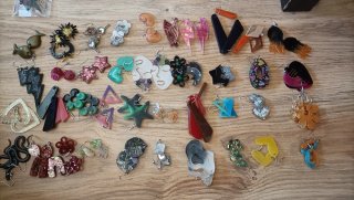 Lotes de 40 pendientes resina epoxy