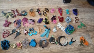 Lotes de 40 pendientes resina epoxy