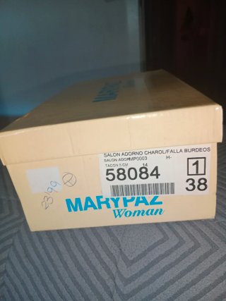 Zapatos de salón Marypaz charol burdeos talla 38