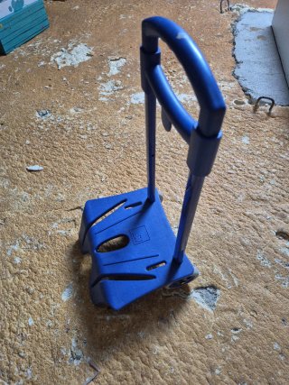 Carro para mochila azul