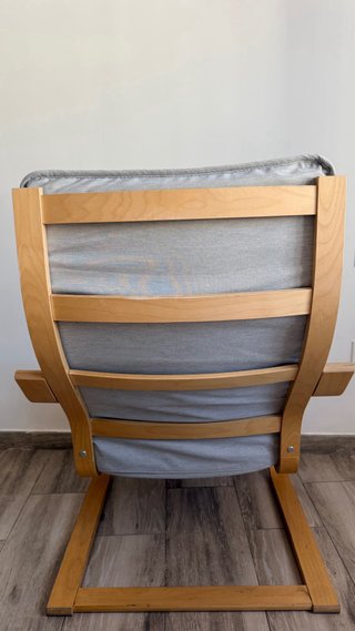 Sillón Ikea Madera Gris