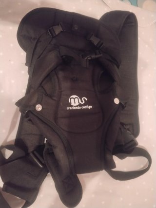 Mochila porta bebés negra