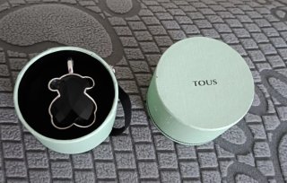 Colgante Tous Oso Onyx Plata Grande