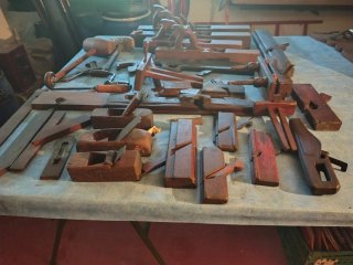 Lote herramientas carpintería manuales antiguas