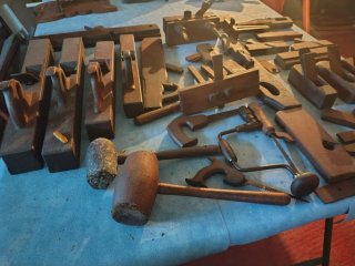 Lote herramientas carpintería manuales antiguas