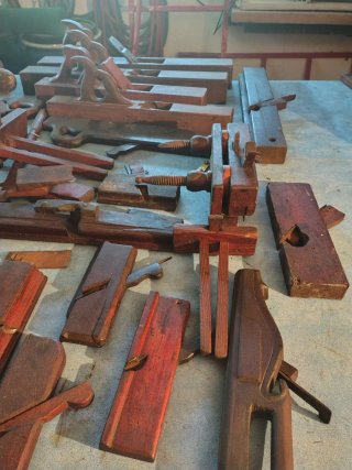 Lote herramientas carpintería manuales antiguas
