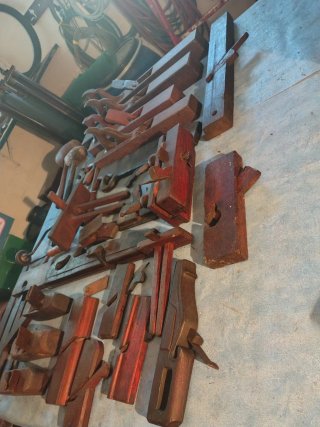 Lote herramientas carpintería manuales antiguas