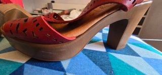 Sandalias Rojas Miyfily Tacón