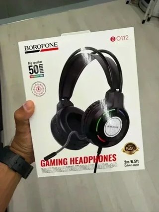 Auriculares gaming Borofone BO112 con RGB y micró