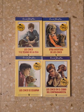 Lote 4 Libros Los Cinco - Enid Blyton RBA