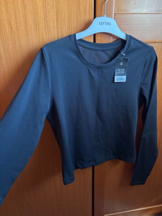 Camiseta deportiva Crivit negra manga larga