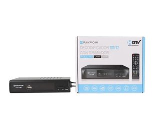 Decodificador TDT/T2 Raypow con Grabador NUEVO