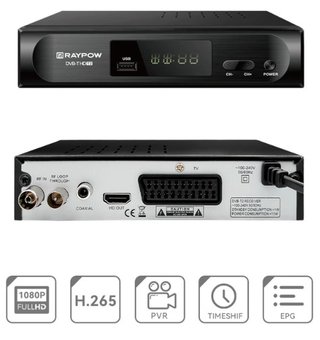 Decodificador TDT/T2 Raypow con Grabador NUEVO