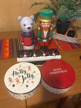 Lote Latas Navidad Galletas Chocolate