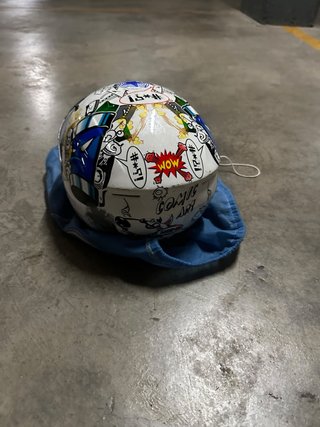 Casco Moto Infantil Diseño Comic