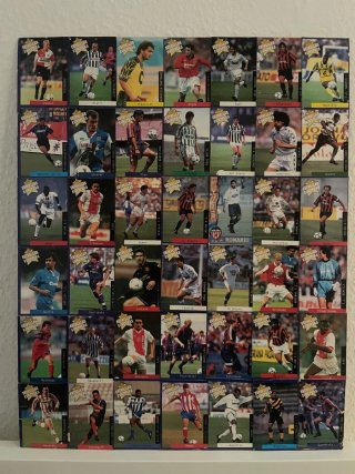 Tablón cromos fútbol leyendas 1996