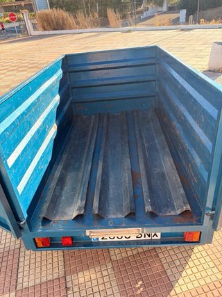 Remolque azul para motos