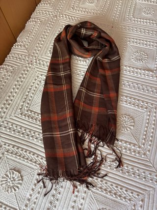 Sciarpa scozzese marrone