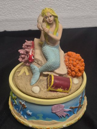 Cajita Musical Sirenita Tesoro Coral