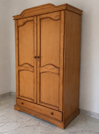 Dormitorio completo de madera maciza, color cerezo