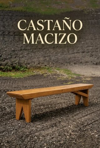 Banco de madera 2.50m x 0.30m