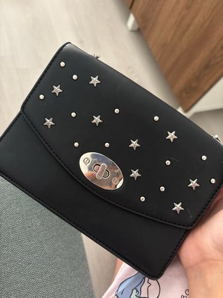 Bolso fiesta negro con estrellas