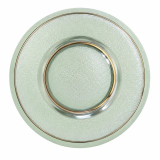 Candeeiro de mesa vidro e metal dourado