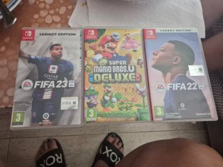 Juegos Nintendo Switch FIFA 22, 23 y Mario Bros