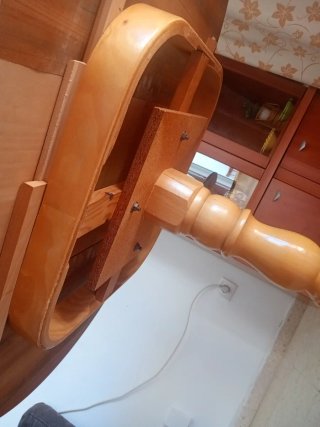 Mesa de comedor extensible madera con cristal