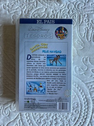 Película VHS Disney Tesoros Canta con Nosotros