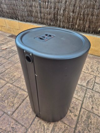 Estufa de gas llama azul